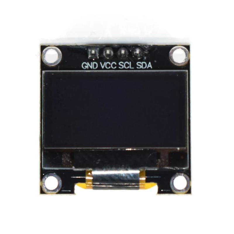 0,96-дюймовый OLED-дисплейный модуль 128x64 IIC 4pin, экран с высоким контрастом для микроконтроллеров, электронных тестов, DIY-проектов
