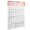 Saxophone Fingering Chart for Beginners, Chord Poster, Practice Accessory, Perfect for Practice and Learning