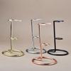 Hexagonal Crystal Scepter Display Stand with Iron Art Design