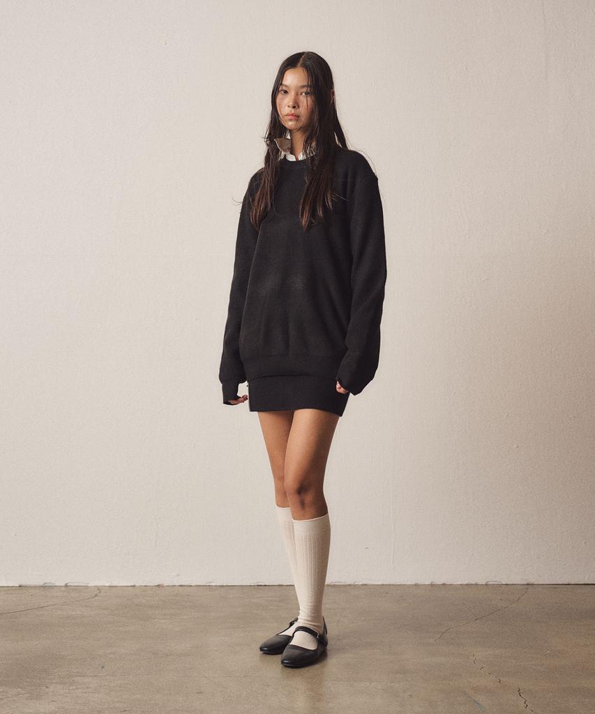 EZIO WOMEN W Soft Filling Round Knit_Black