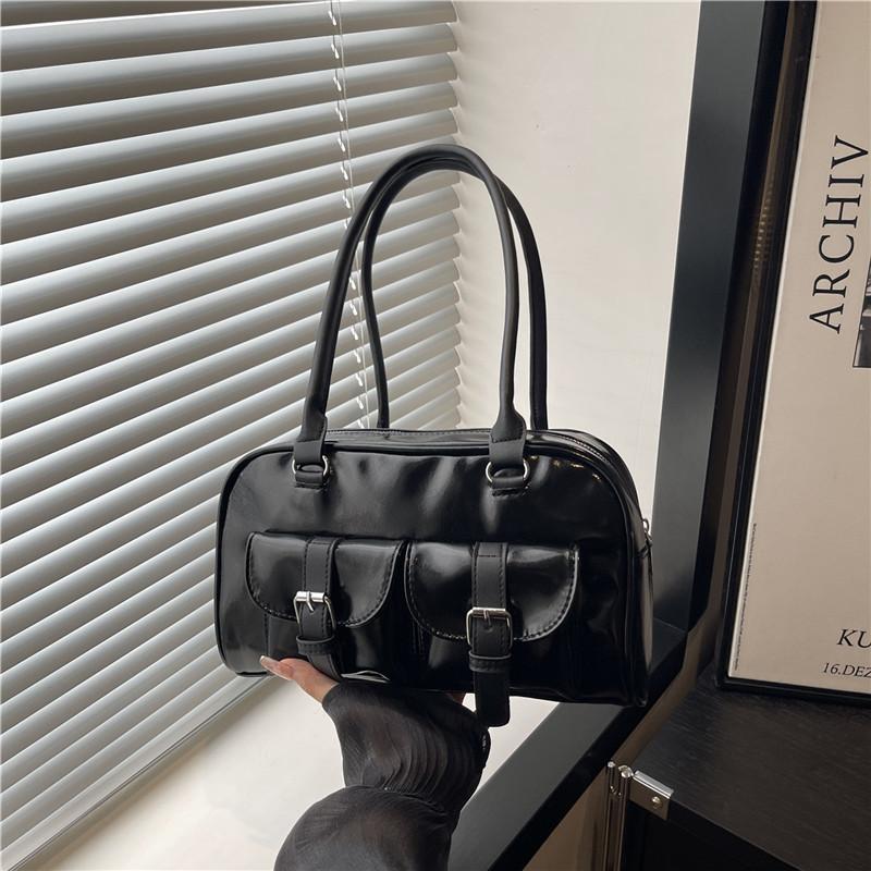 Ретро боулинг портативная сумка подмышку женская новая осенне-зимняя популярная универсальная повседневная рабочая сумка через плечо для поездок