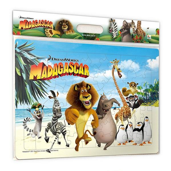 Alok Madagascar Board Puzzle AL80-161, 80 Pieces, Mixed Colors Jigsaw Puzzle, Childrens Games, Educational Toys
