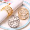 4Pcs Napkin Circle Elegant Decorative 4 Colors Unique Birthday Party Dinner Serviette Ring Towel Buckle Home Decor