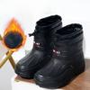 Сверхлегкие Теплые Мужские Снежные Ботинки Зимние Нескользящие Высокие Ботинки Рыбацкие Ботинки Водонепроницаемые Хлопковые Ботинки
