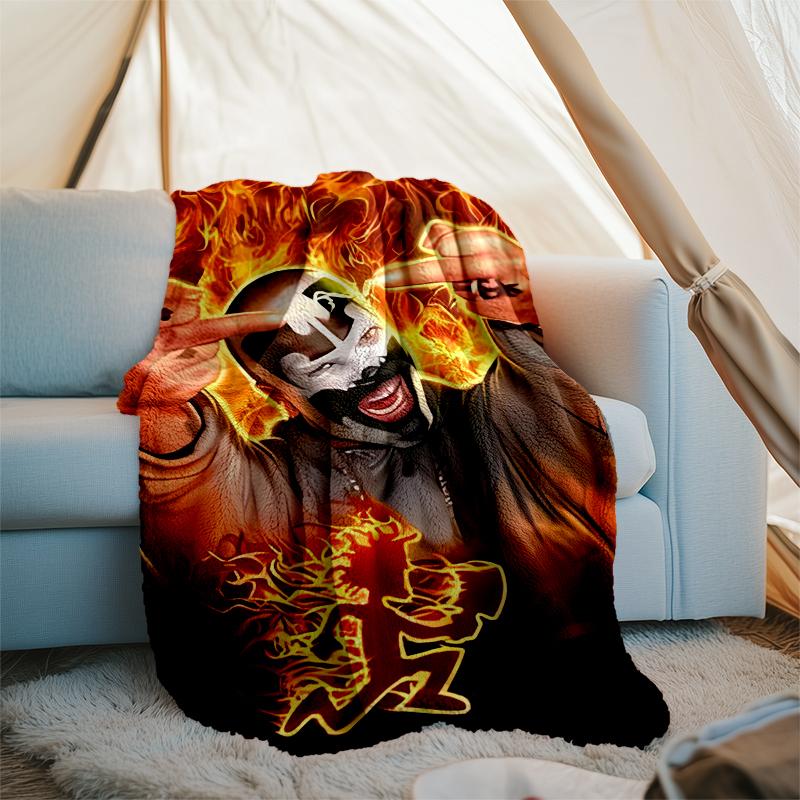 Insane Clown Posse Juggalo Faygo printed throw blanket—soft,warm;versatile blanket for all seasons—perfect as &air-conditioning throw,nap blanket