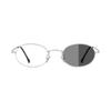 Myopia glasses with silver frame pure desire wind retro metal anti-blue light discoloration oval countable glasses plain face photosensitive