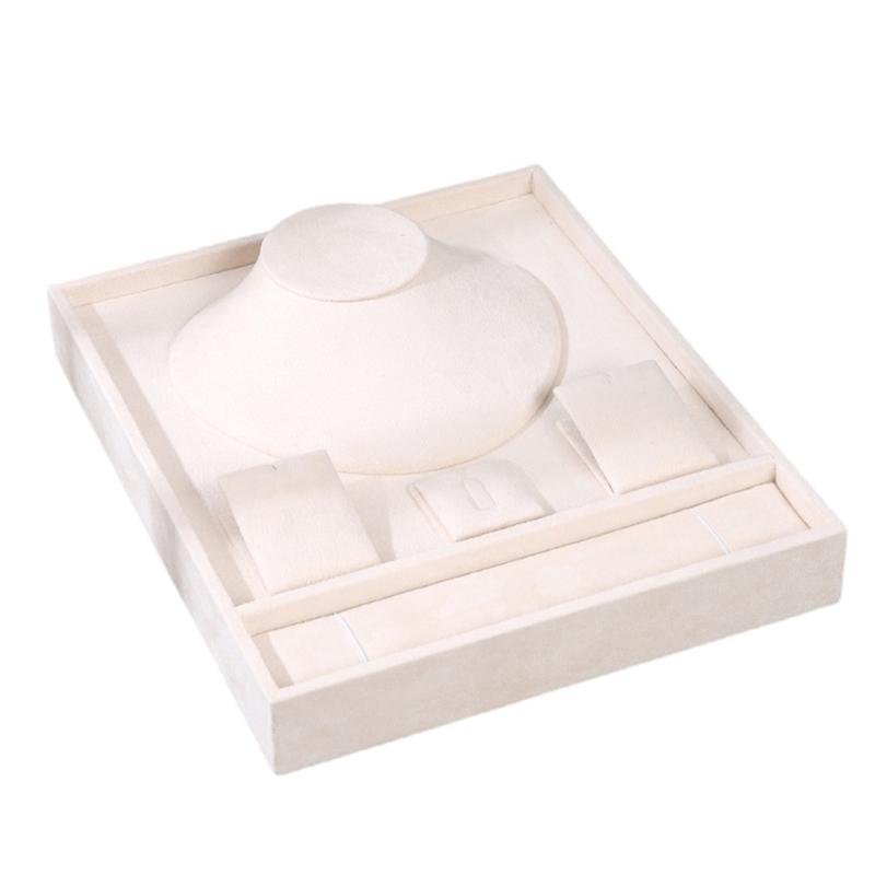 Элегантный бархатный поднос для ювелирных изделий, доска для хранения браслетов, ожерелий и сережек, инструмент для организации аксессуаров