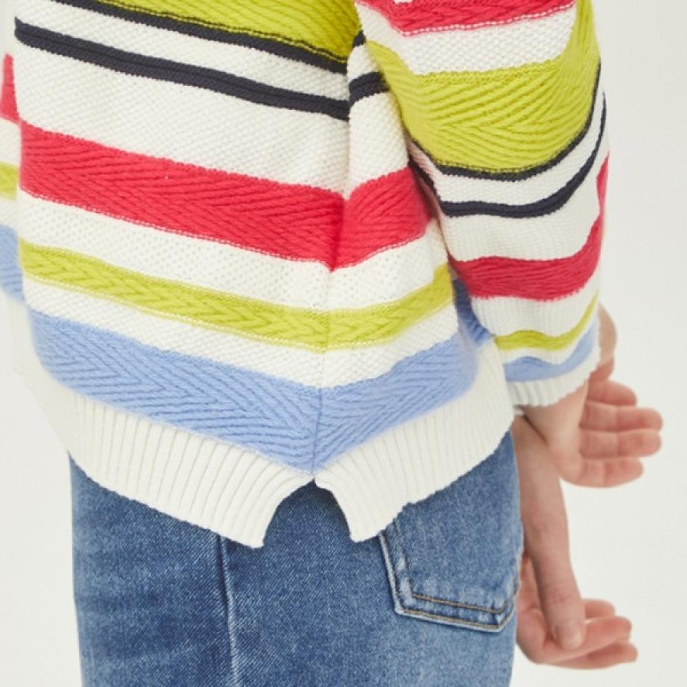  Benetton Benetton Stripe Modified Tissue Knit Bakp08311 Iv