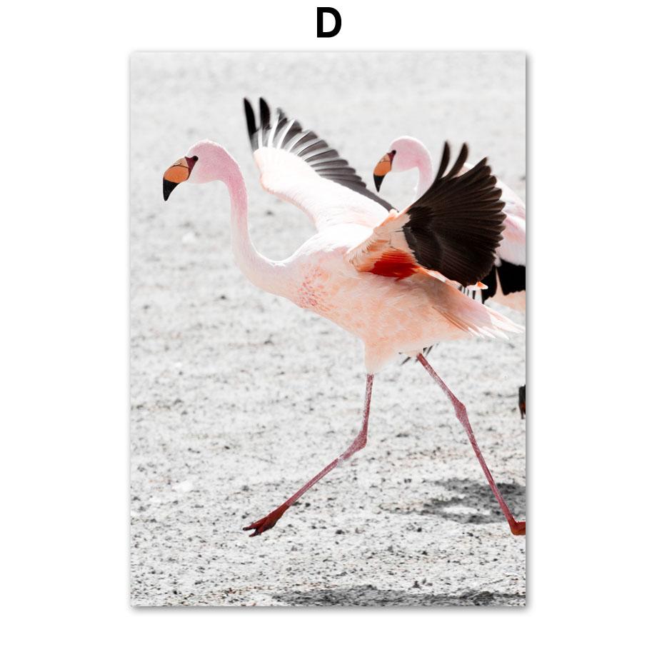 Розовый Перо Пион Цветок Фламинго Хлопок Плакаты И Принты Холст Картина Скандинавские Настенные Картины Для Гостиной Домашний Декор