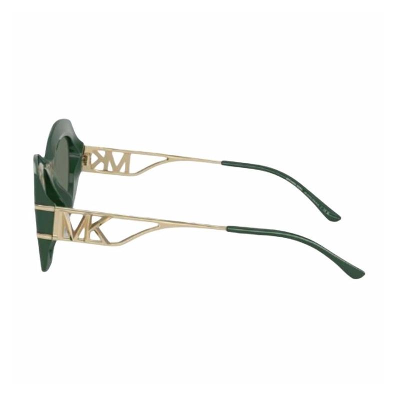 MICHAEL KORS Logo Detail Injection Molded Irregular Sunglasses Women's Green