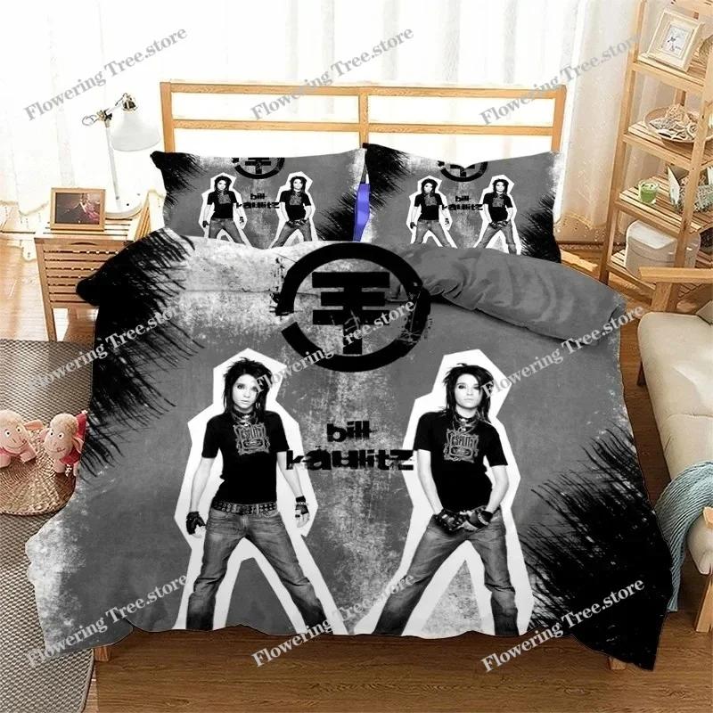 Rock Band Tokio Hotel 3D Печать Комплект постельного белья Пододеяльники Наволочки Одеяло-плед Комплекты постельного белья Постельное белье Кровать