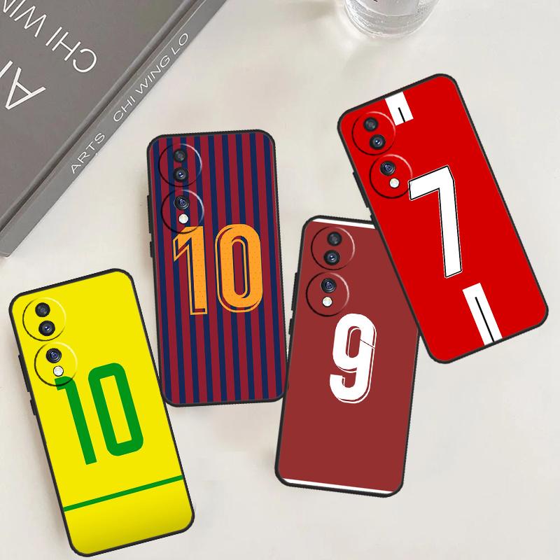 Чехол FootBall Номер 10 7 для Honor Magic 6 Pro 5 Pro 50 70 90 Lite X6 X7 X8 X9 X8b X9b X6a X7a X8a X9a