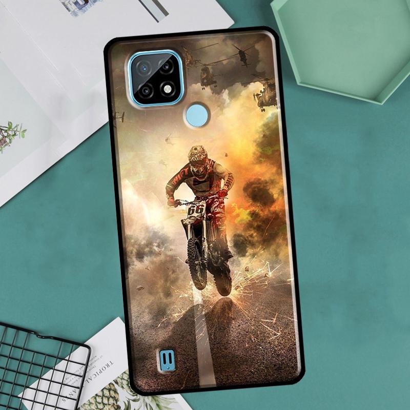Мото кроссовый мотоцикл Спорт для OnePlus 10 Pro 9 Pro 8T 9R Nord2 чехол для Realme 9 8 Pro 8i 9i C35 GT Neo 2 3 Master