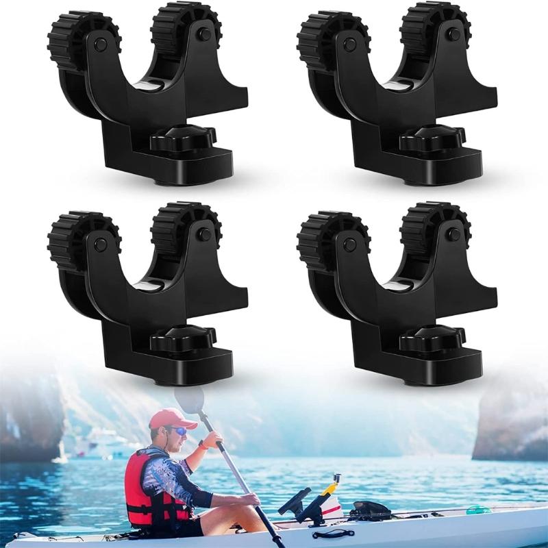2x Summer Canoe Paddle Holder Track Mount Accessories Kayak Oar Holder Compatible for Fast Holding Paddle Fishing Gears