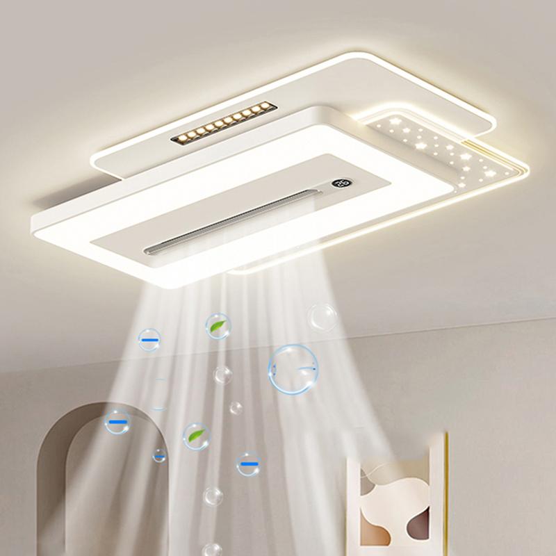 Modern lamps bedroom foldingfan ceiling fan with led light and control ceiling lamp for living room lighting
