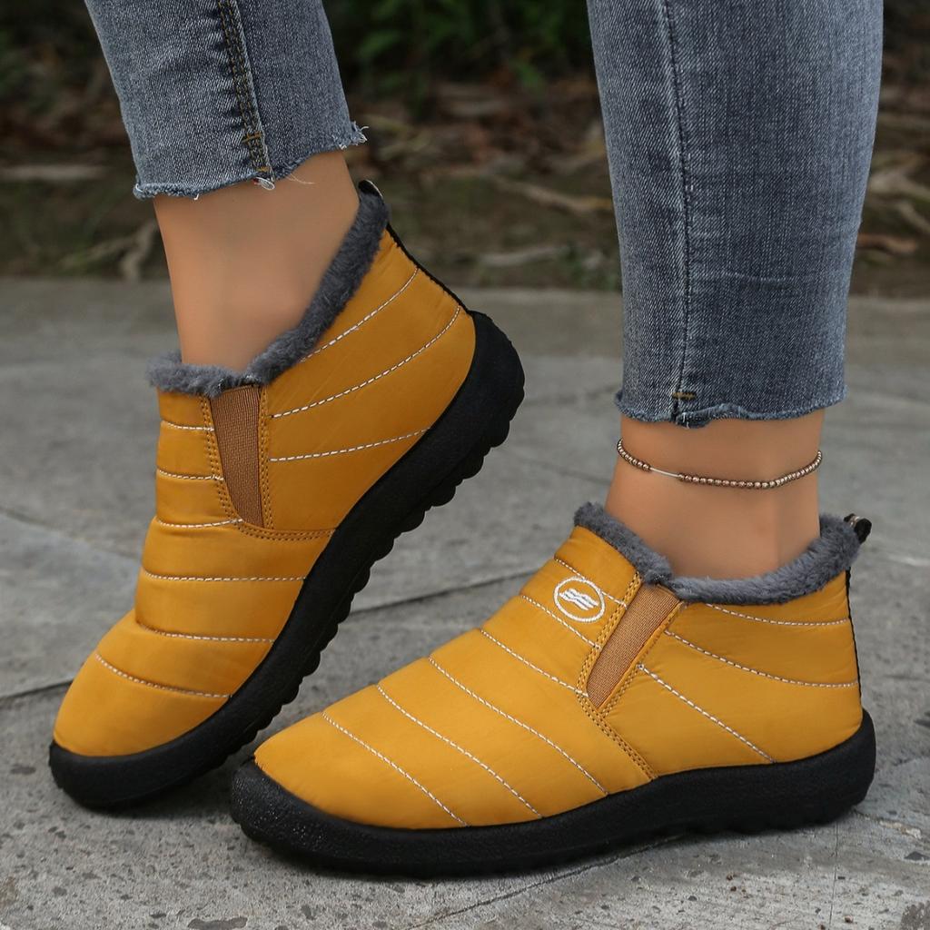 Новые хлопковые ботинки большого размера, утепленные и утолщенные зимние ботинки, теплая повседневная обувь