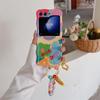 Для Samsung Galaxy Z Flip 3 4 5 Чехол Красочный Цветочный Браслет Противоударная Задняя Крышка Для Samsung Z Flip3 Flip4 ZFlip5