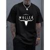 Men's Tee Cool Ox Star Printed Tee O-neck Short Sleeve T-shirt Casual Clothes Multiple Color Top