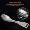 1Pc Titanium Spork 2-in-1 Spoon Ultralight Cookware Portable Fork Knife Outdoor Camping Picnic Travel Eco-Friendly Flatware