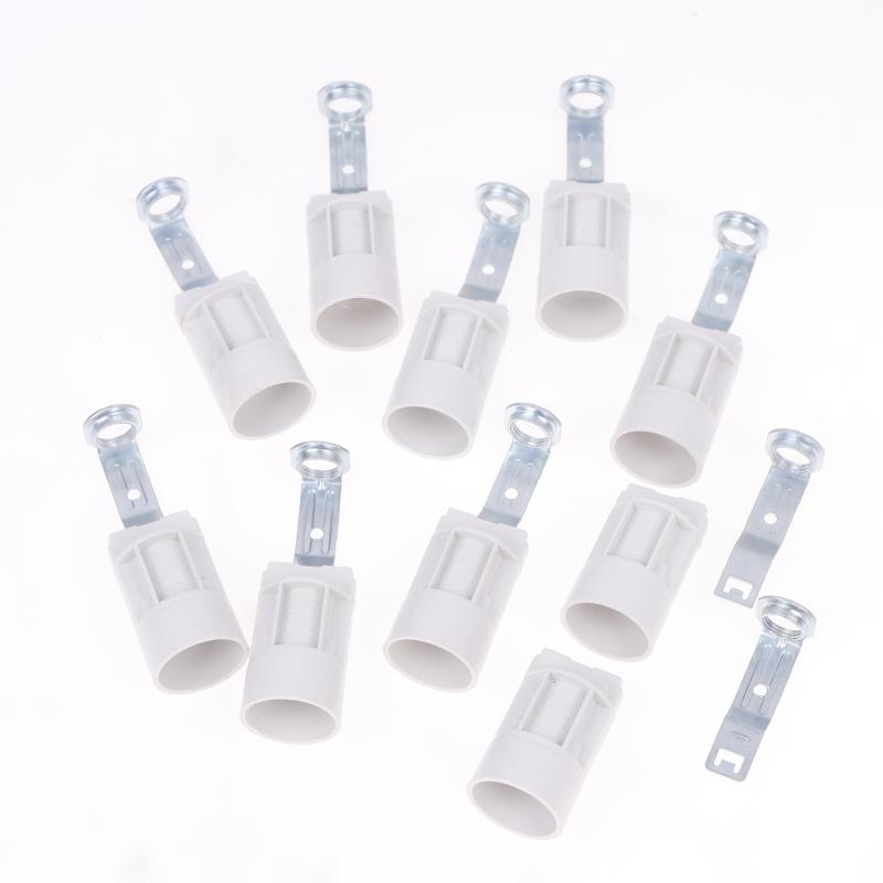 10 Pcs Candelabra Socket E14 Bracket Lamp Holder Lighting Base Zinc Alloy Sockets Bulb Holder With Bracket For Crystal Lamps