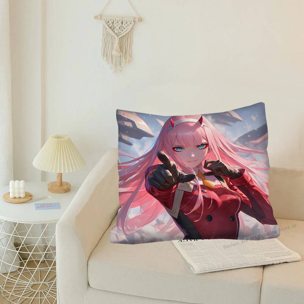 1 шт. D-Darling In The Franxx Zero Zero Two Наволочка Модная Квадратная Наволочка Спальня Диван Комната Ins Декор Отдых