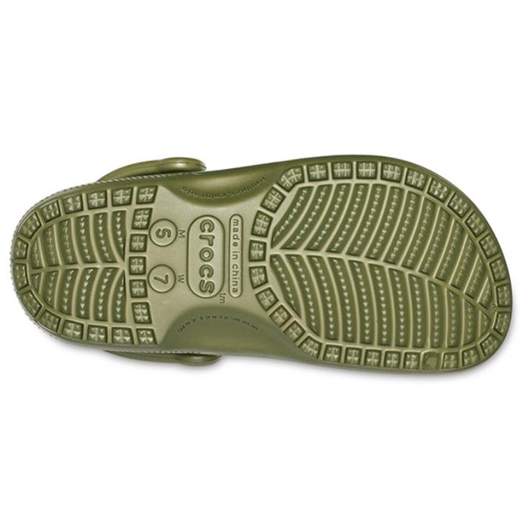 Crocs Классические пляжные унисекс сандалии армейского зеленого цвета 10001-309
