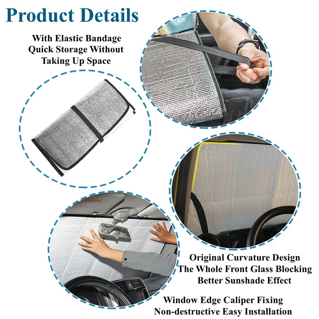 Солнцезащитный козырек на лобовое стекло автомобиля для Suzuki Jimny JB64 JB74-2023, солнцезащитные козырьки, изоляционные внутренние молдинги