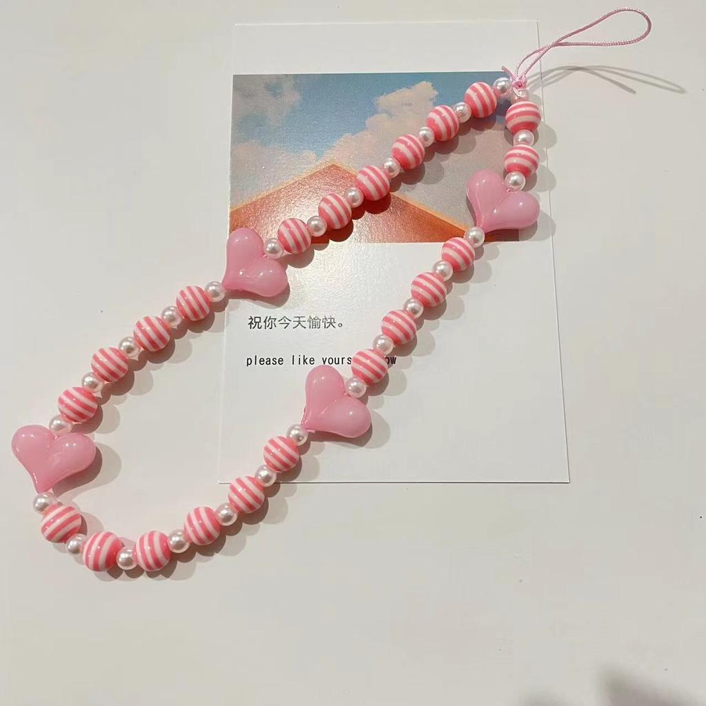 Любовь бисером цепочка для мобильного телефона чехол для мобильного телефона ремешок подвеска подвесной орнамент