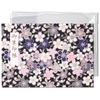 Goshuin Goshuin Paper Cutout Cherry Blossom Design Holder, Double-page Size, Book, Pocket, Writing, (Cover Included, (Navy))