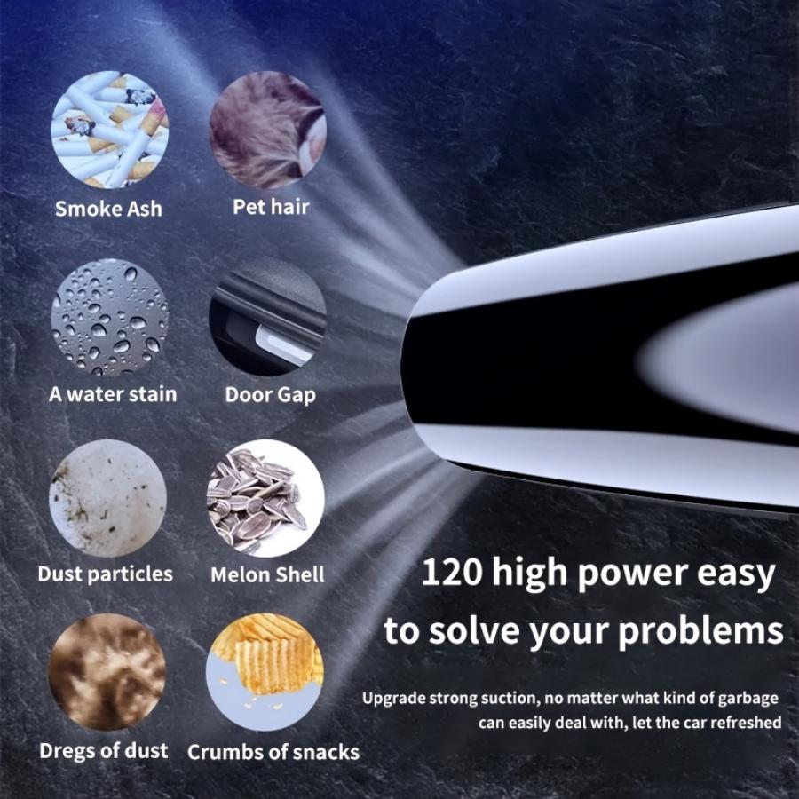 Мощный пылесос для влажной и сухой уборки для использования в автомобиле и дома — мощное всасывание, тихая работа, увеличенный радиус действия и комплект аксессуаров