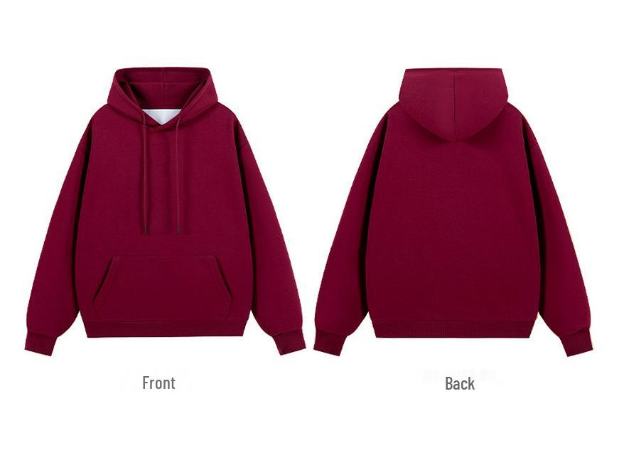 2025 Autumn Solid Color Loose Hoodie for Couples