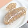Korean Style Women Shark Clip Iridescent Acrylic Hair Claw Rhinestone-inlay Hair Claw  Female