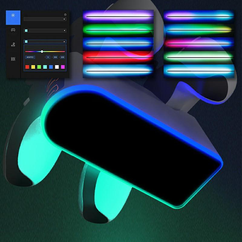 DSP-828 Для игрового контроллера Sony PS5 Док-станция с двойным зарядным устройством Светодиодная подсветка Станция быстрой зарядки