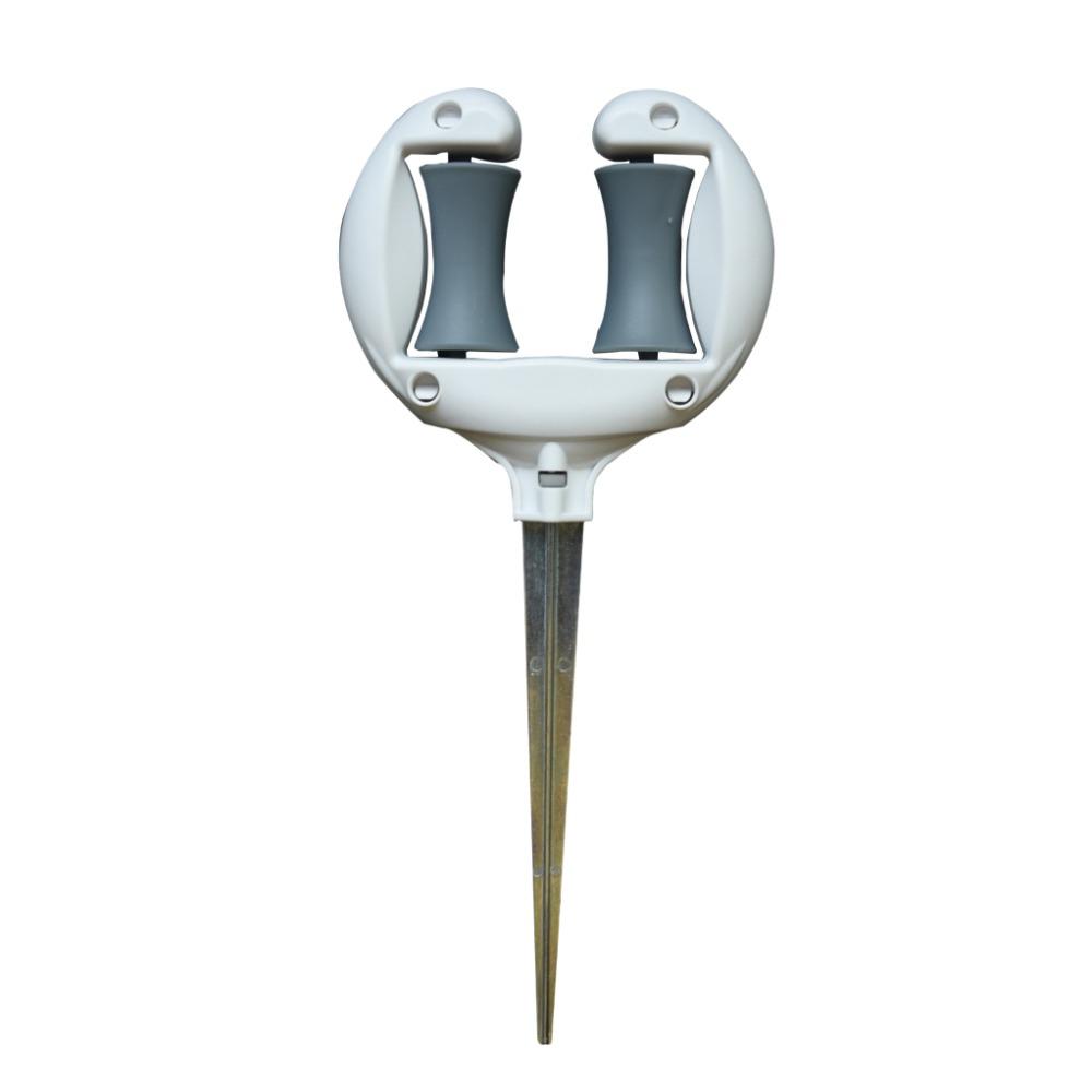 Durable Hose Guide Holder Roller Top Hose Guide Spike Practical Garden Hose Guide Lawn Watering