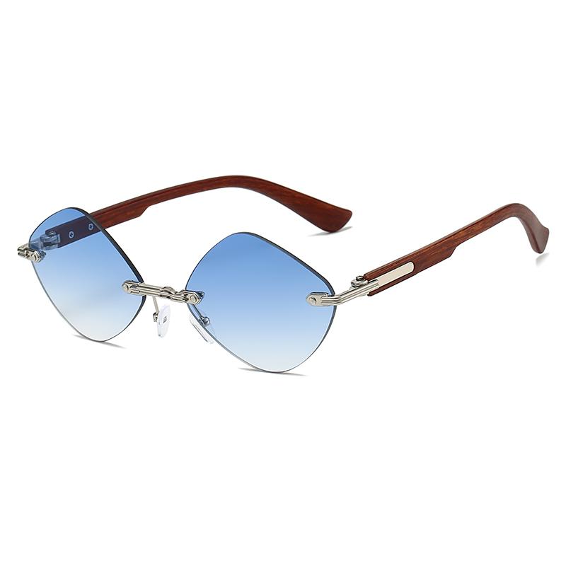 Модные безободковые солнцезащитные очки женские роскошные винтажные брендовые солнцезащитные очки ретро тренд бриллиантовые женские очки солнцезащитные очки для мужчин