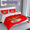 3pcs Sport Lisboa e Benfica Duvet Cover Set, Includes 1 Duvet Cover and 2 Pillowcases,Skin-Friendly&Comfortable Fabric,Suitable Bedding Sets
