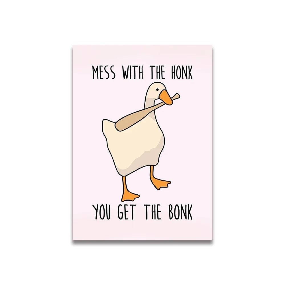 Vintage Pink Cartoon Print Canvas Posters Wall Art Poster Home Decor Canvas Print Painting Living Room Bedroom Decor Unframed