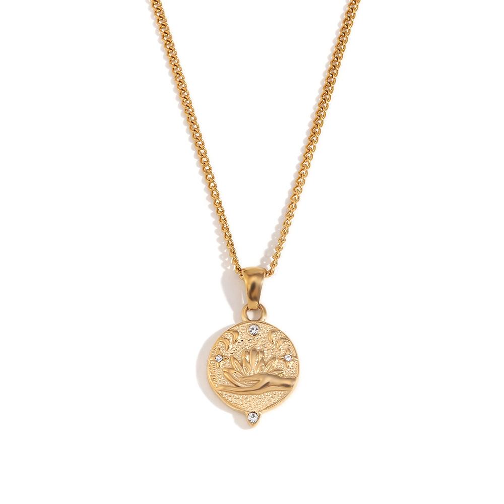 Модные винтажные модные горячие продажи кулон аксессуары прямоугольное капающее цирконовое ожерелье Таро