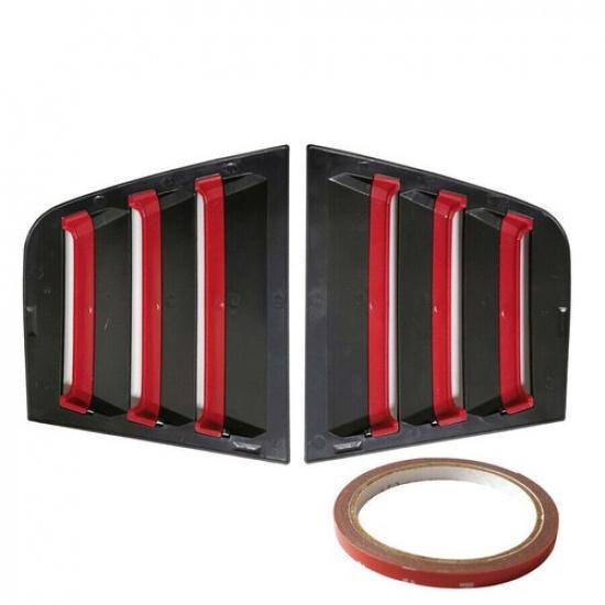 2PCS Rear Side Window Louver Vent Cover Trim For Dodge Charger 2011-2020 2021