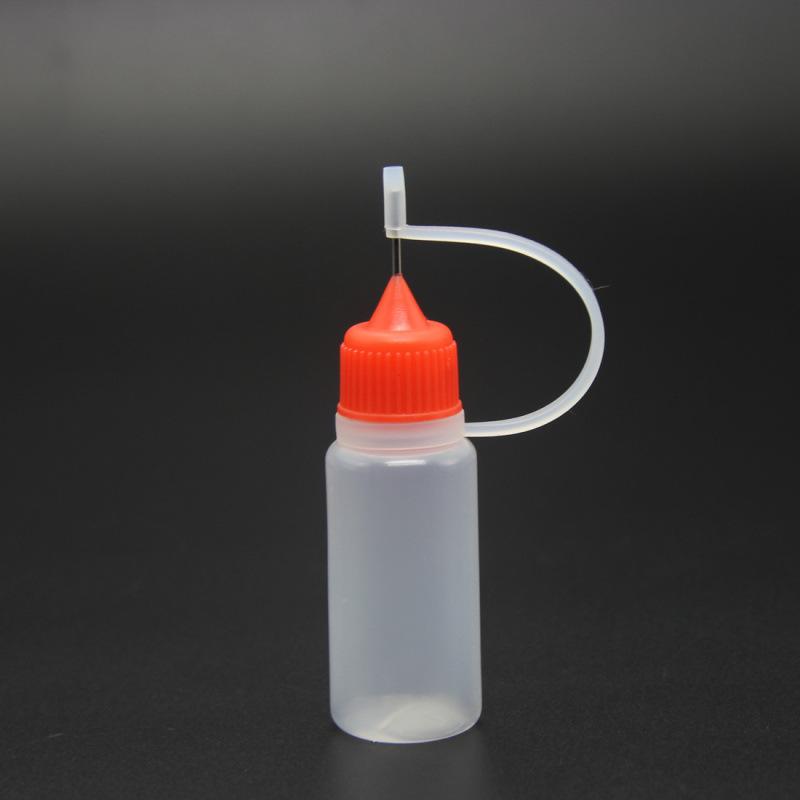 Needle-Point Liquid Dispensing Bottle for Makeup, Tattoo Pigment, Essential Oils, PE Plastic