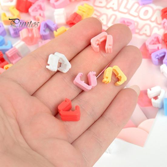 100Pcs/Bag Durable Easy Install Sturdy Ballon Button Clip Wedding Christmas Party Balloon Clip Wedding Supplies