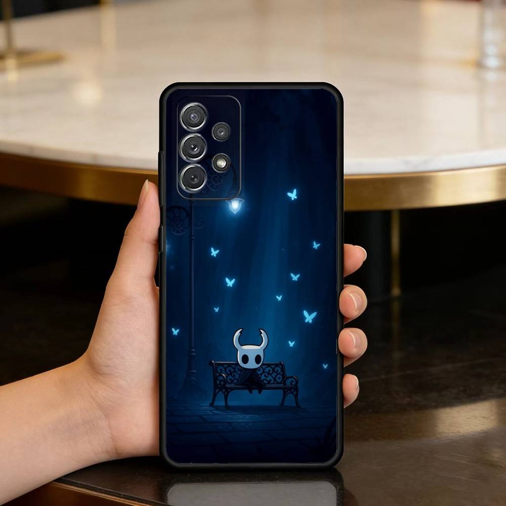 Game H-Hollow Knight Phone Case For Samsung Galaxy A73,A72,A71,A70,A53,A52,A51,Soft Silicone Black Cover