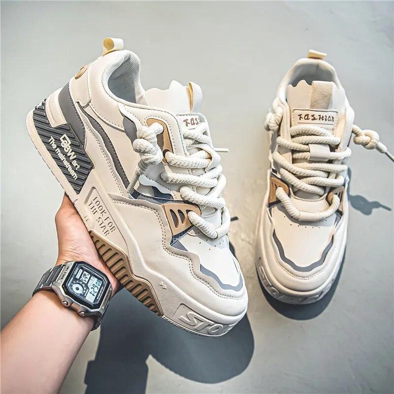 Мужские модные кеды для скейтбординга, удобные нескользящие повседневные кроссовки на шнуровке для мужских занятий на открытом воздухе