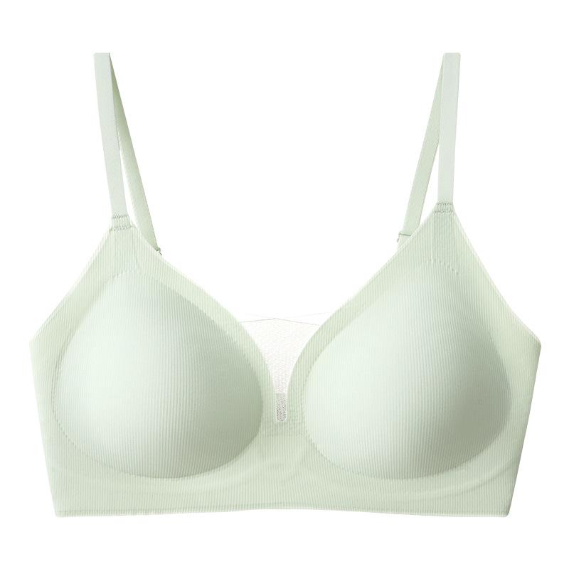 Soft Support Seamless Bra for Young Women - Wire-Free, Light Color, Thin Cup