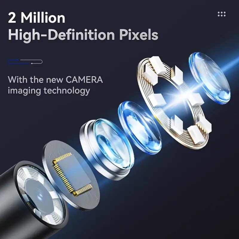 1080P Automotive Boroscope Endoscopic Car Drain Piping Channel Inspection Endoscope Camera Industrial Accessories For Cars 8mm