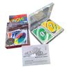UNQHI Uno Waterproof PVC Card Game for Adults - Casual Multi-Player Party Tabletop Game