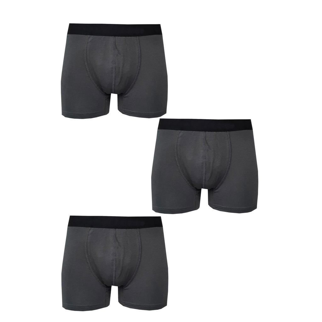 3 пары мужских трусов-боксеров из лайкры и модала из однотонного хлопка высшего качества