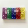 16mm Transparent Square Corner Number Dice, 50-Piece Box, 1.6cm Acrylic Right-Angle Dice