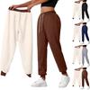 Женские модные повседневные спортивные штаны с утолщенными карманами и кулиской для тепла