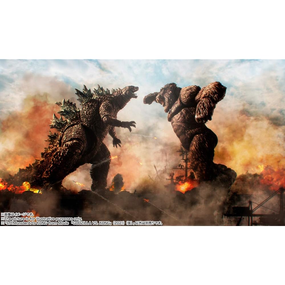 НАРОДЫ ТАМАШИИ SH. MonsterArts Конг из Годзилла против. Кинг 2021 145 мм ПВХ АБС Окрашенная Фигурка Действия